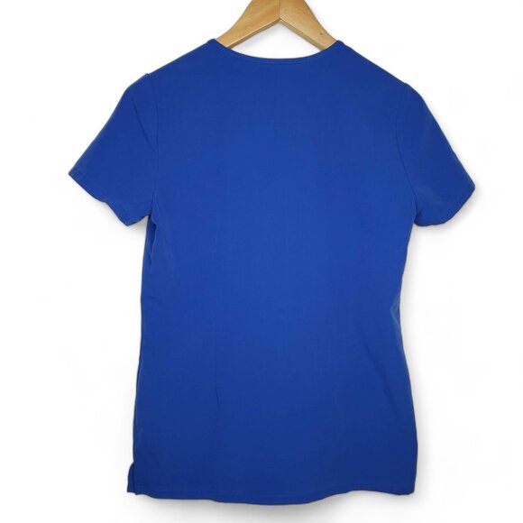 Figs Casma Women's Technical  Blue Three Pocket Medical Healthcare Scrub Top XXS - Picture 2 of 5